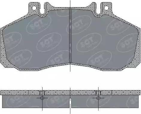 SCT-MANNOL SP 230 PR - Комплект спирачно феродо, дискови спирачки vvparts.bg