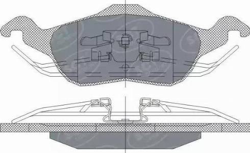 SCT-MANNOL SP 237 PR - Комплект спирачно феродо, дискови спирачки vvparts.bg