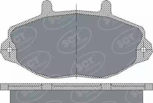 SCT-MANNOL SP 223 PR - Комплект спирачно феродо, дискови спирачки vvparts.bg