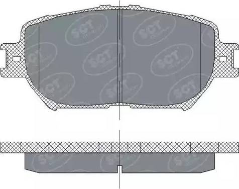 SCT-MANNOL SP 275 PR - Комплект спирачно феродо, дискови спирачки vvparts.bg