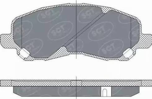 SCT-MANNOL SP 273 PR - Комплект спирачно феродо, дискови спирачки vvparts.bg