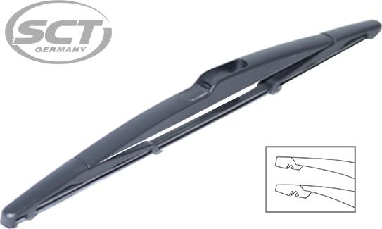 SCT-MANNOL 9485 REAR WIPER - Перо на чистачка vvparts.bg