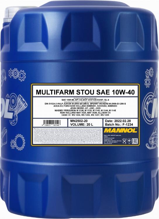 SCT-MANNOL Multifarm STOU 10W-40 - Двигателно масло vvparts.bg