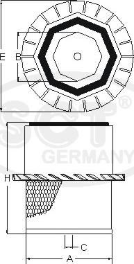 SCT-MANNOL SB 937 - Въздушен филтър vvparts.bg