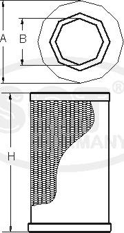 SCT-MANNOL SB 3115 - Въздушен филтър vvparts.bg