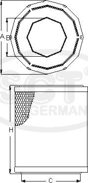 SCT-MANNOL SB 247 - Въздушен филтър vvparts.bg