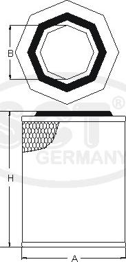 SCT-MANNOL SB 3151 - Въздушен филтър vvparts.bg