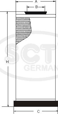 SCT-MANNOL SB 3216 - Въздушен филтър vvparts.bg