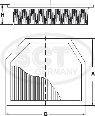 SCT-MANNOL SB 2286 - Въздушен филтър vvparts.bg