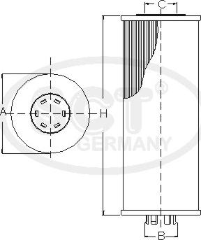 SCT-MANNOL SH 4025 P - Маслен филтър vvparts.bg