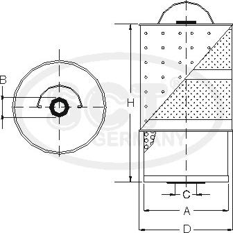 SCT-MANNOL SF 502 - Маслен филтър vvparts.bg