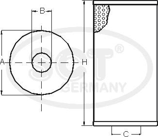 SCT-MANNOL SH 447 - Маслен филтър vvparts.bg