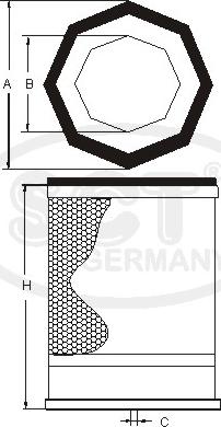 SCT-MANNOL SH 4753 - Маслен филтър vvparts.bg