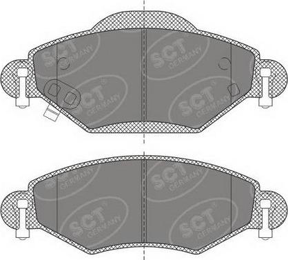 SCT-MANNOL SP 499 PR - Комплект спирачно феродо, дискови спирачки vvparts.bg