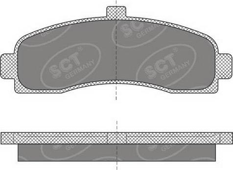 SCT-MANNOL SP 498 PR - Комплект спирачно феродо, дискови спирачки vvparts.bg