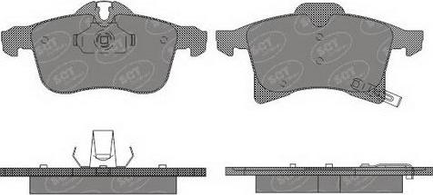 SCT-MANNOL SP 493 PR - Комплект спирачно феродо, дискови спирачки vvparts.bg