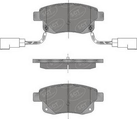 SCT-MANNOL SP 492 PR - Комплект спирачно феродо, дискови спирачки vvparts.bg