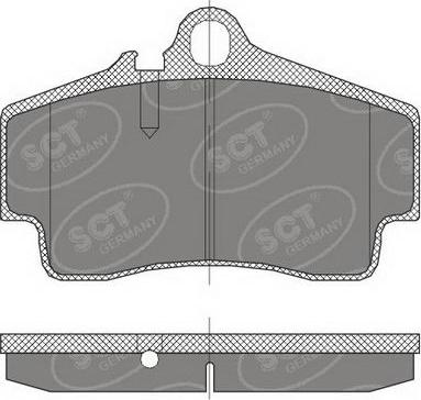 SCT-MANNOL SP 449 PR - Комплект спирачно феродо, дискови спирачки vvparts.bg