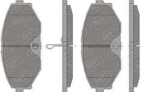 SCT-MANNOL SP 440 PR - Комплект спирачно феродо, дискови спирачки vvparts.bg