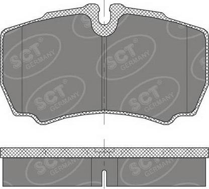 SCT-MANNOL SP 452 PR - Комплект спирачно феродо, дискови спирачки vvparts.bg