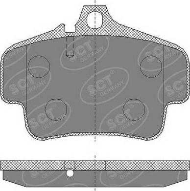 SCT-MANNOL SP 462 PR - Комплект спирачно феродо, дискови спирачки vvparts.bg