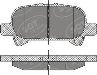 SCT-MANNOL SP 401 PR - Комплект спирачно феродо, дискови спирачки vvparts.bg