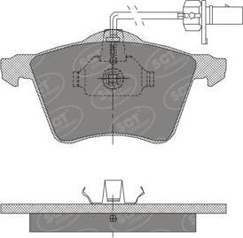 SCT-MANNOL SP 402 PR - Комплект спирачно феродо, дискови спирачки vvparts.bg