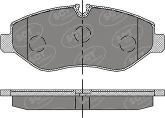 Triscan 40C6024 - Комплект спирачно феродо, дискови спирачки vvparts.bg