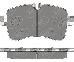 SCT-MANNOL SP 415 PR - Комплект спирачно феродо, дискови спирачки vvparts.bg