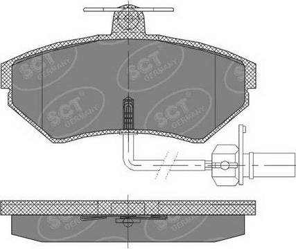 SCT-MANNOL SP 417 PR - Комплект спирачно феродо, дискови спирачки vvparts.bg