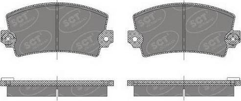 SCT-MANNOL SP 485 PR - Комплект спирачно феродо, дискови спирачки vvparts.bg