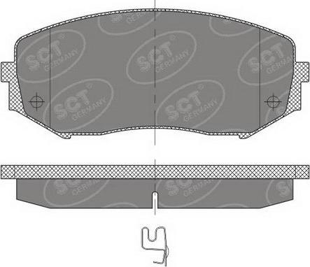 SCT-MANNOL SP 482 PR - Комплект спирачно феродо, дискови спирачки vvparts.bg