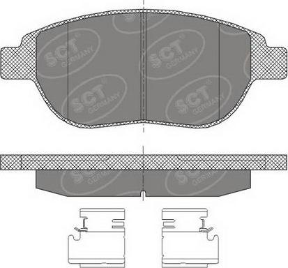 SCT-MANNOL SP 435 PR - Комплект спирачно феродо, дискови спирачки vvparts.bg