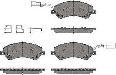 SCT-MANNOL SP 436 PR - Комплект спирачно феродо, дискови спирачки vvparts.bg