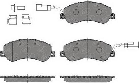 SCT-MANNOL SP 437 PR - Комплект спирачно феродо, дискови спирачки vvparts.bg