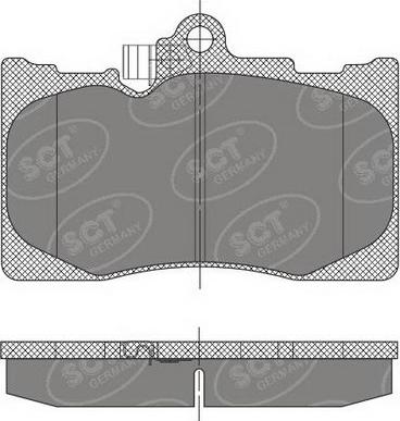 SCT-MANNOL SP 475 PR - Комплект спирачно феродо, дискови спирачки vvparts.bg