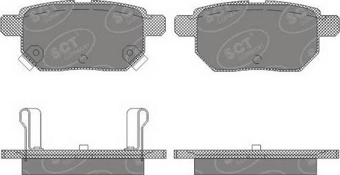 SCT-MANNOL SP 659 PR - Комплект спирачно феродо, дискови спирачки vvparts.bg