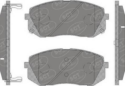 SCT-MANNOL SP 650 PR - Комплект спирачно феродо, дискови спирачки vvparts.bg