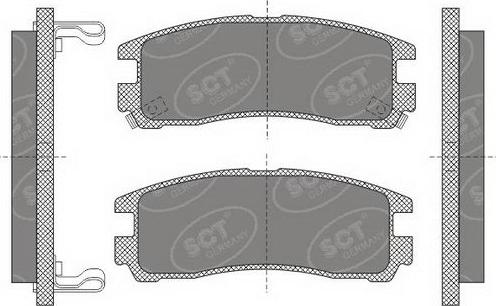 SCT-MANNOL SP 651 PR - Комплект спирачно феродо, дискови спирачки vvparts.bg