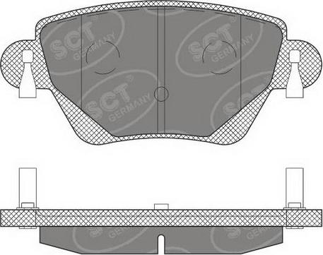 SCT-MANNOL SP 605 PR - Комплект спирачно феродо, дискови спирачки vvparts.bg