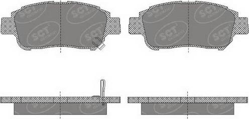 SCT-MANNOL SP 601 PR - Комплект спирачно феродо, дискови спирачки vvparts.bg