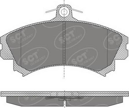 SCT-MANNOL SP 602 PR - Комплект спирачно феродо, дискови спирачки vvparts.bg