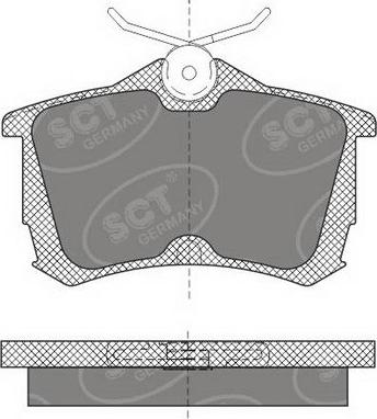 SCT-MANNOL SP 607 PR - Комплект спирачно феродо, дискови спирачки vvparts.bg