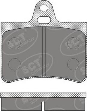 SCT-MANNOL SP 635 PR - Комплект спирачно феродо, дискови спирачки vvparts.bg