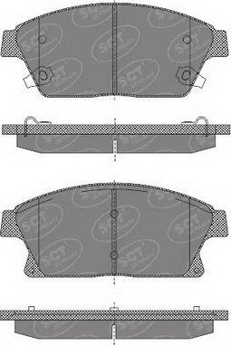 Opel 1680880380 - Комплект спирачно феродо, дискови спирачки vvparts.bg