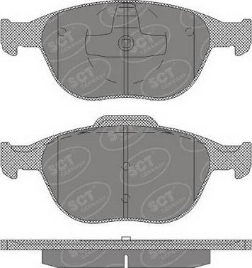 SCT-MANNOL SP 625 PR - Комплект спирачно феродо, дискови спирачки vvparts.bg