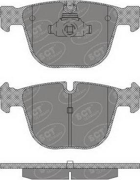 SCT-MANNOL SP 627 PR - Комплект спирачно феродо, дискови спирачки vvparts.bg