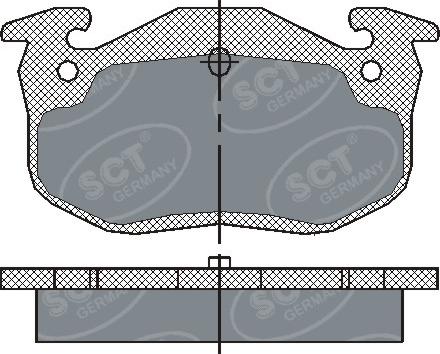 SCT-MANNOL SP 190 PR - Комплект спирачно феродо, дискови спирачки vvparts.bg