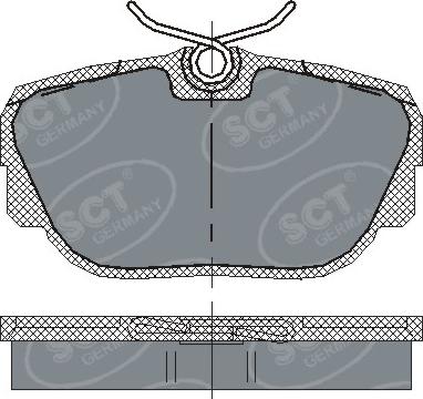 SCT-MANNOL SP 144 PR - Комплект спирачно феродо, дискови спирачки vvparts.bg