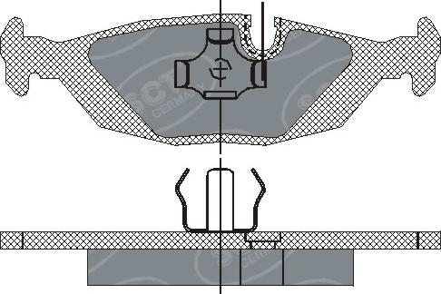 SCT-MANNOL SP 147 PR - Комплект спирачно феродо, дискови спирачки vvparts.bg